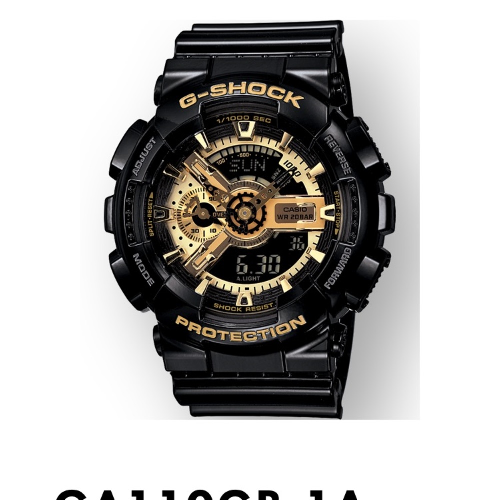 Slightly worn G-shock GA110GB-1ACR Watch